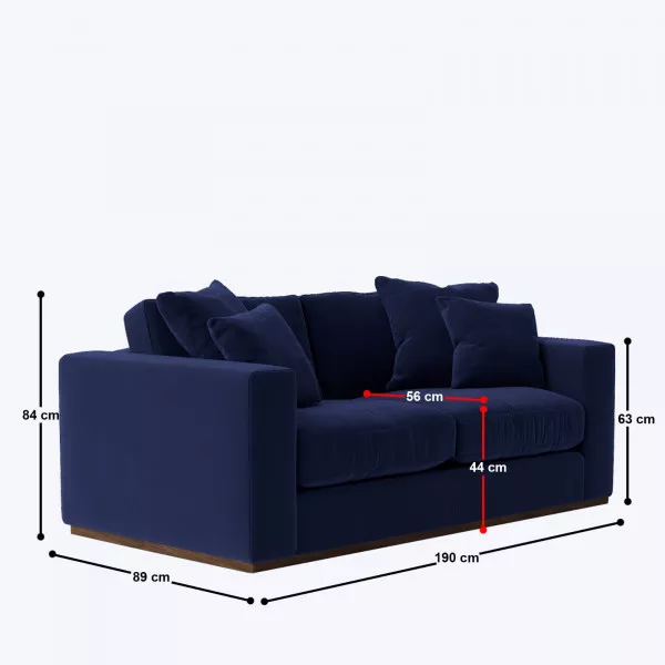 Fontana 3 Seater Sofa - 74"