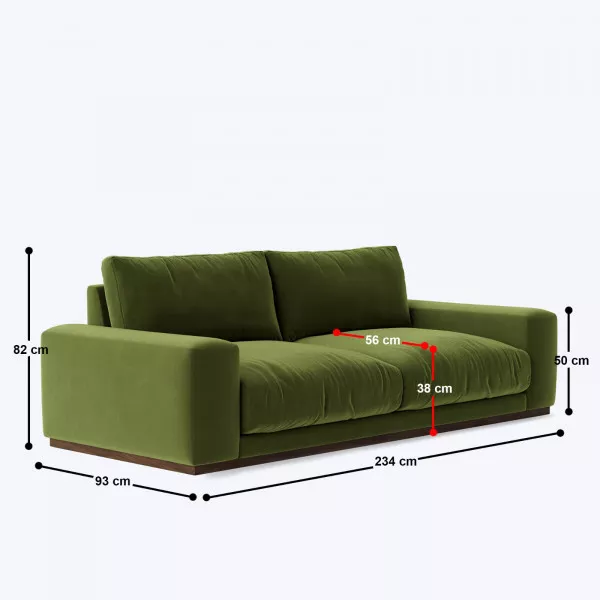 Orencco 4 Seater Sofa - 92"