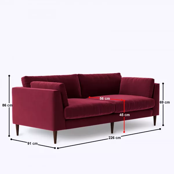 Zolce 4 Seater Sofa - 89"
