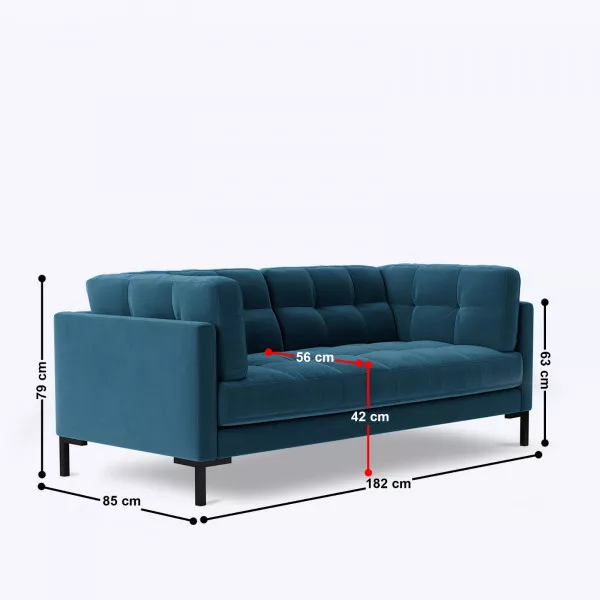 Tirreno 3 Seater Sofa - 72"