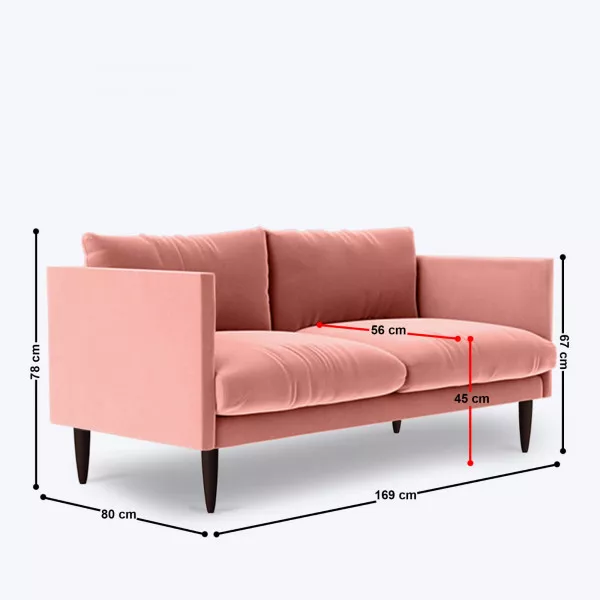 Eronz 2 Seater Sofa - 66"