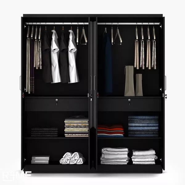 Spacious 4-Door Wardrobe, Elegant Design