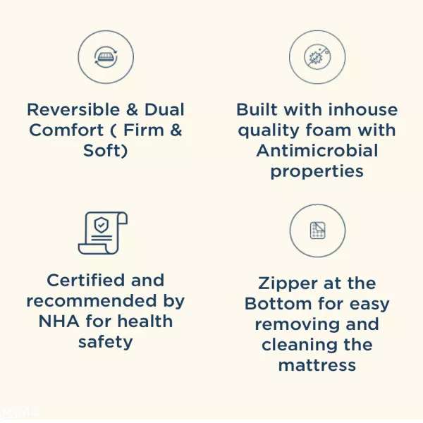 Centuary reversible mattress 5 inch, 72*42 inch