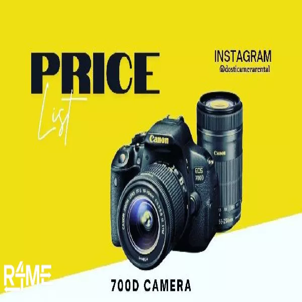 Canone 700d Camera on rent