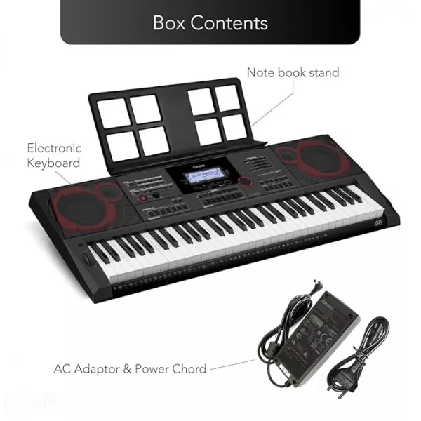 Casio CT-X8000IN 61-Key Portable Keyboard, Black