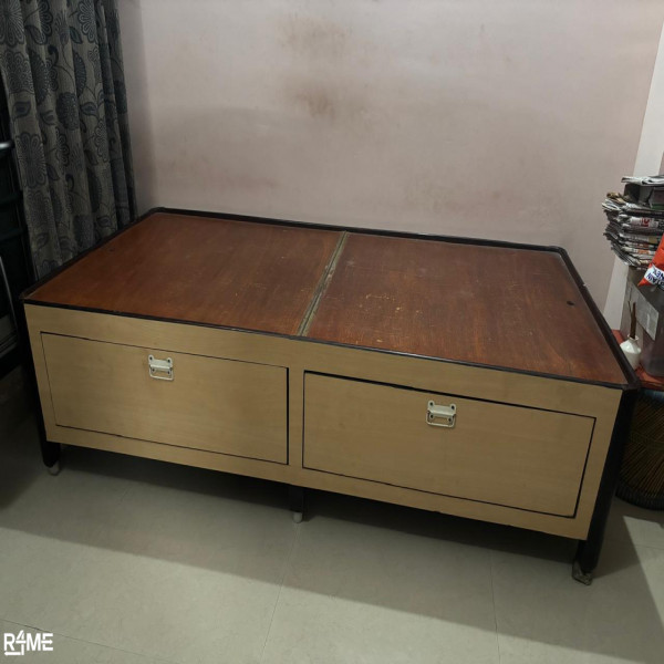 Solid wood diwan with storage stainless steel diwan with storage and back support for weak people