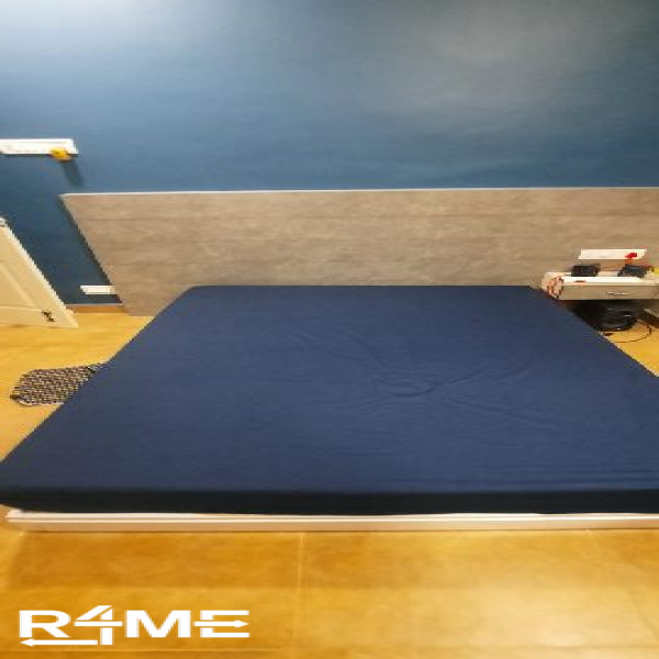 Low-rise Cot + 10" Mattress (wakefit- orthopedic memory foam mattress))