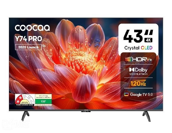 Coocaa, 43 inch Frameless QLED Ultra Smart Google TV on rent