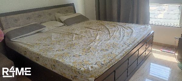 Bed with mattress