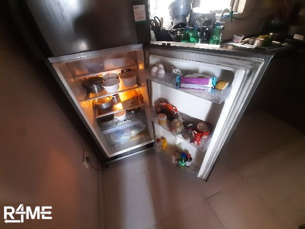 Double door fridge available for rent