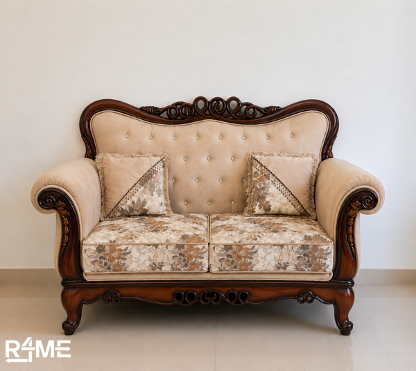 Malaysian wood elegant sofa set of 3 units