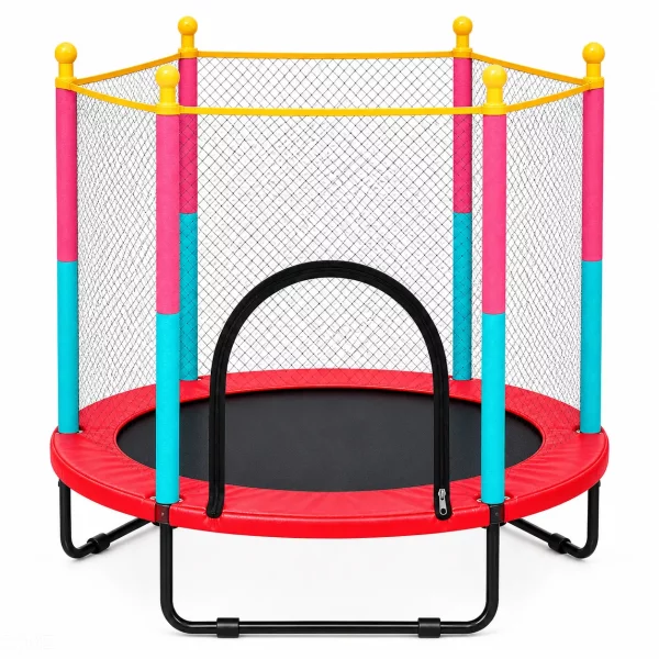 Trampoline with safety Enclouser Net on rent