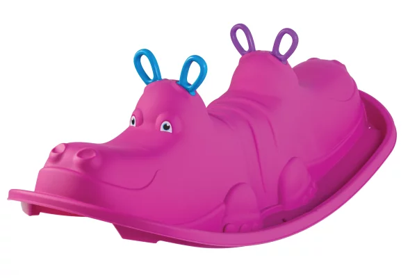 Soft rocking hippo rocker on rent