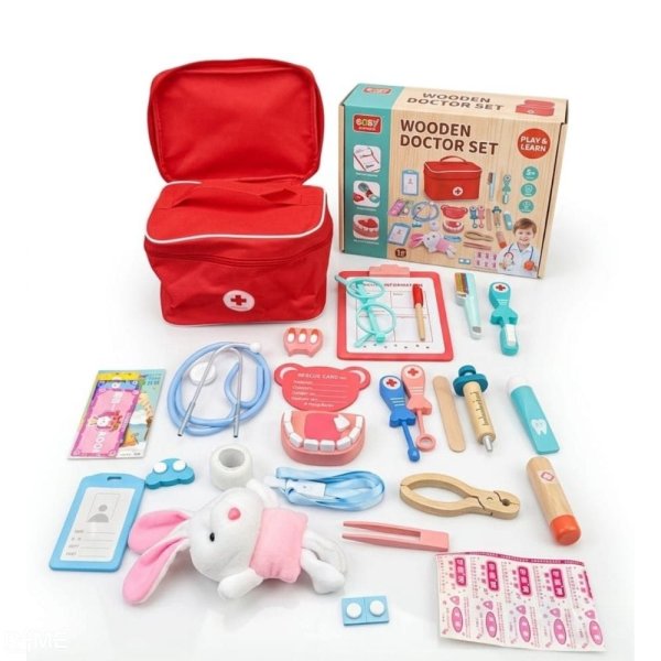 Wooden Doctor Kit