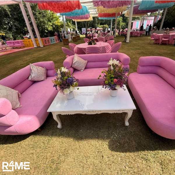 Bubble Rose Gold 2-Seater on rent