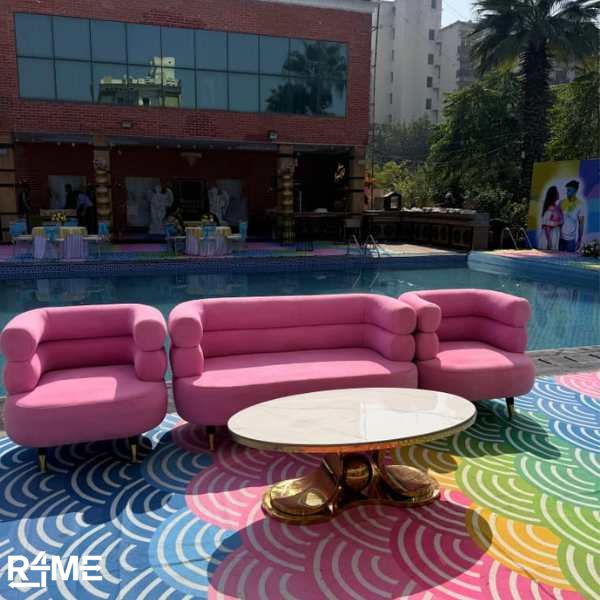 Bubble Rose Gold 1-Seater on rent