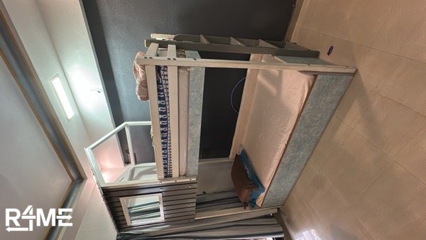bunk bed with mattresses on rent