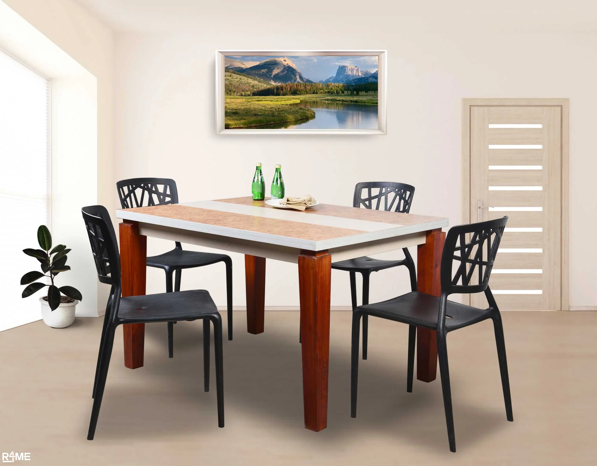 Burl Dining Table on rent