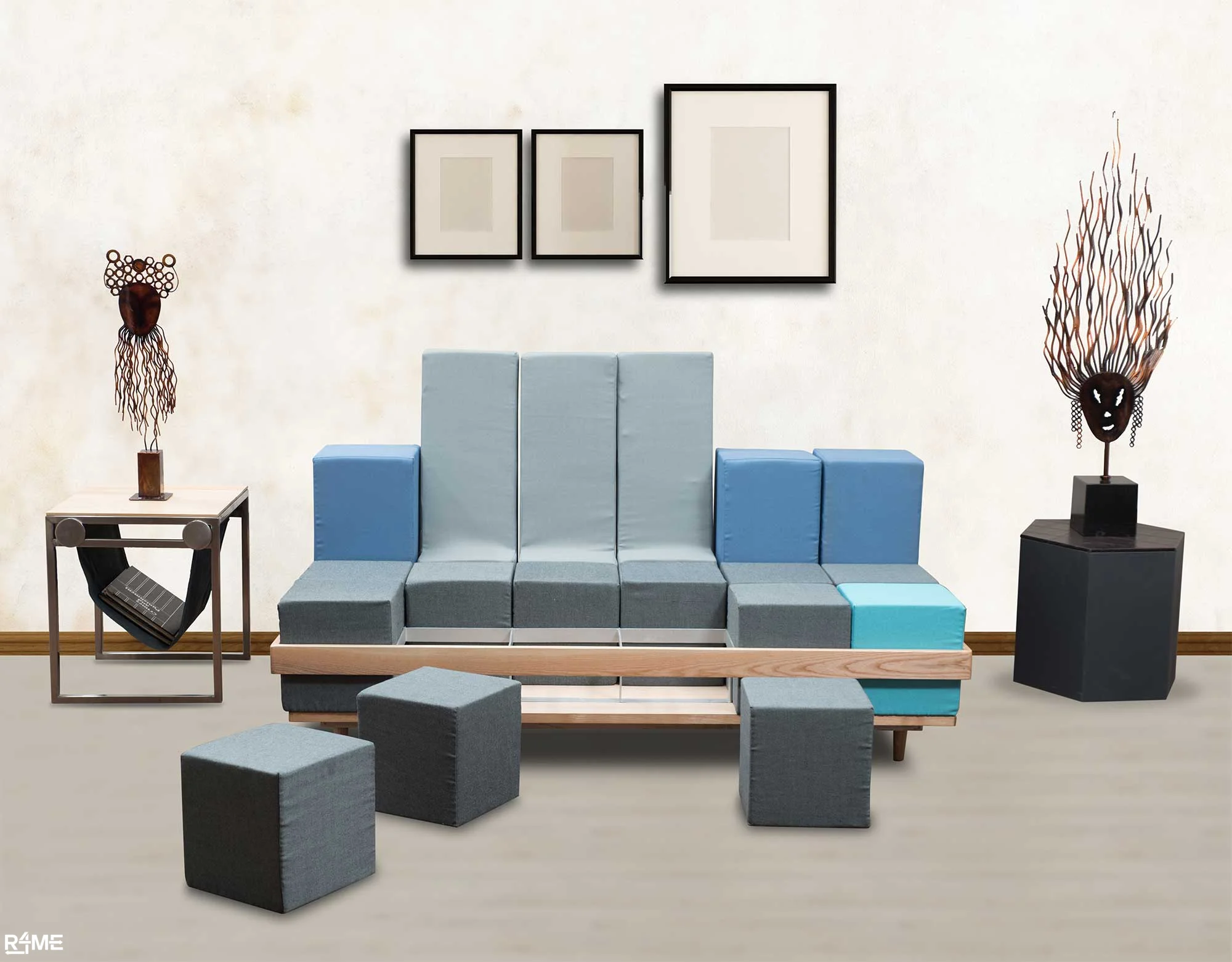 Puzzly Sofa Set on rent