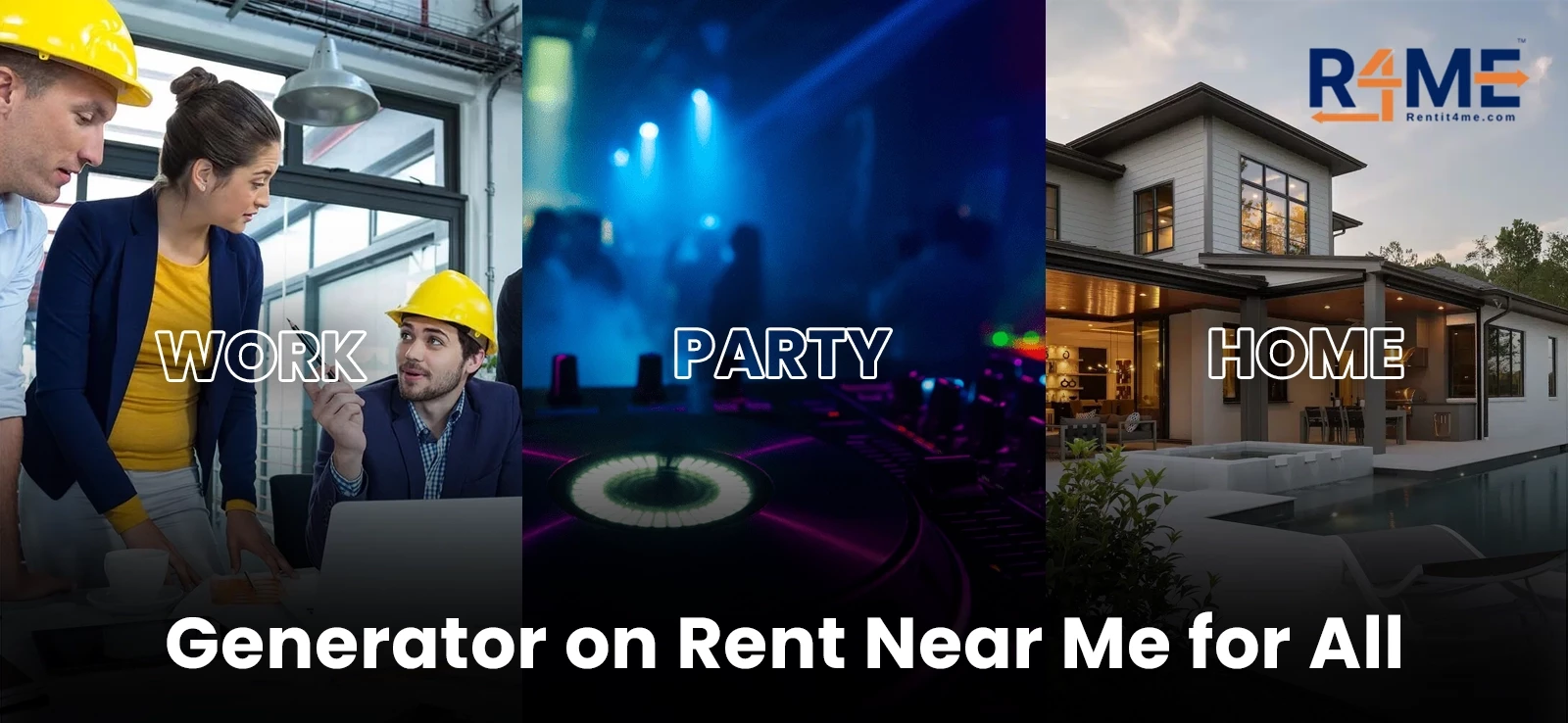 Work, Party, or Home – Generator on Rent Near Me for All