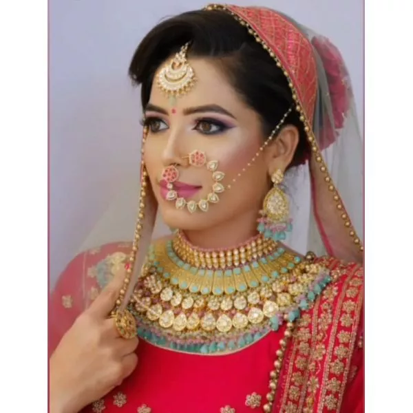 Multicolor Meenakari Bridal Set