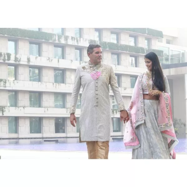 Pastel Color Lehenga Set & Coordinated Sherwani on rent