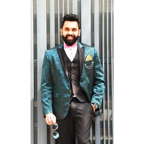 Sea Green 3 Piece Tuxedo on rent