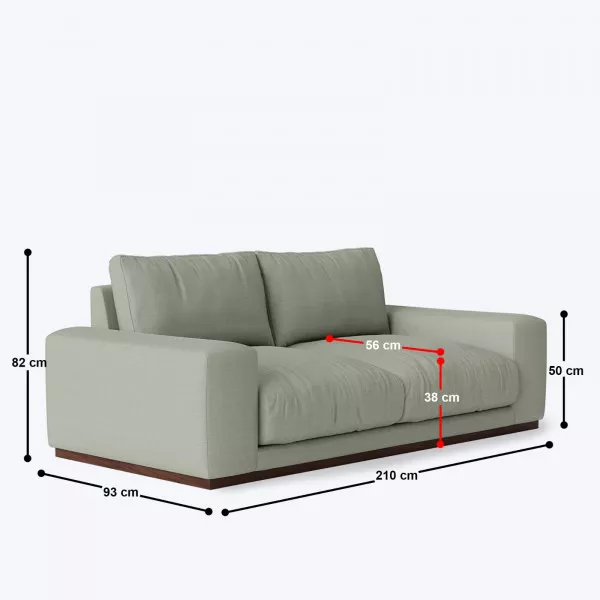 Orencco 3 Seater Sofa - 82" on rent