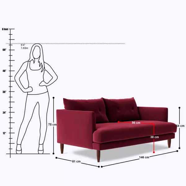 Offlen 2 Seater Sofa - 57 on rent