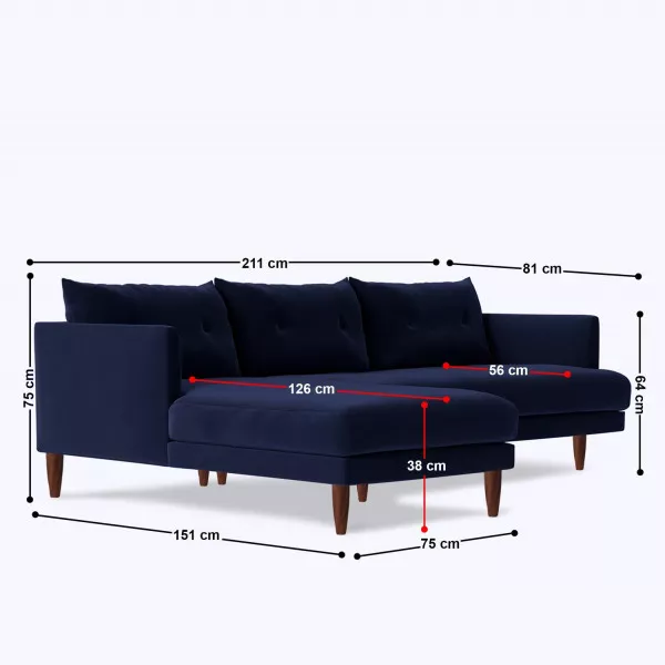 Offlen L Shape Sofa on rent