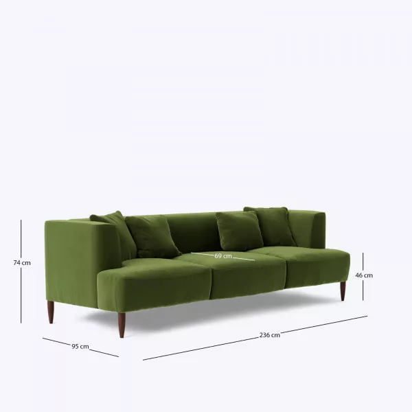 Cezmo 4 Seater Sofa - 93" on rent
