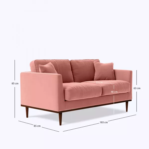 Serio Large 2 Seater Sofa - 72" on rent