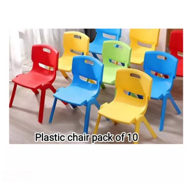 Plastic Chair Pack of 10 on rent