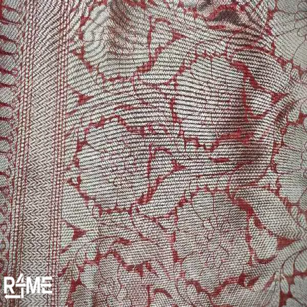 Orange Party Wear Saree on rent