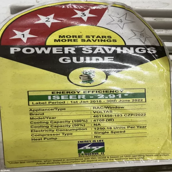 Voltas window AC 1.4 ton 2022 model on rent