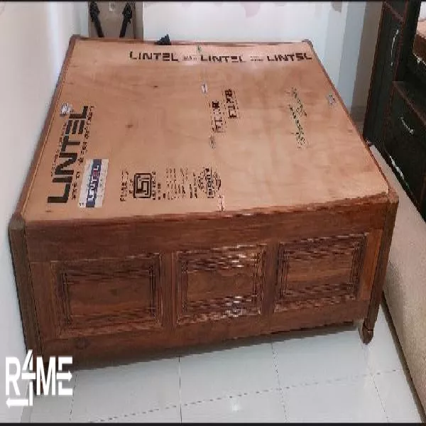 Wooden Single Bed With Storage on rent