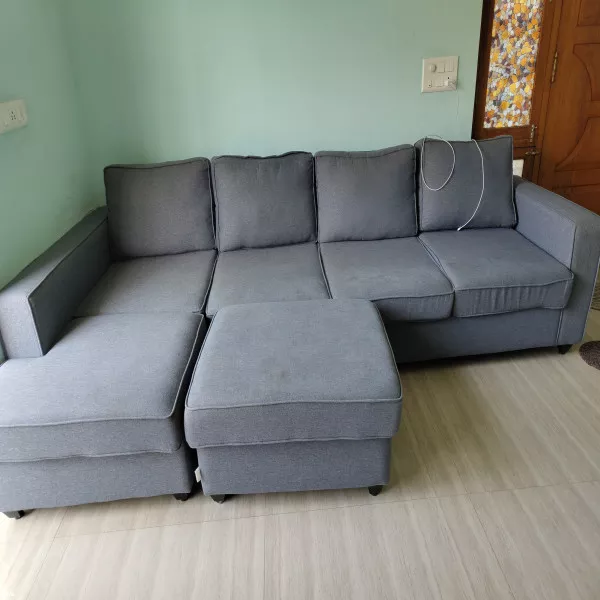 Wakefit L-Shaped Sofa Set, 5 Seater on rent