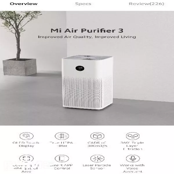 Air purifier on rent