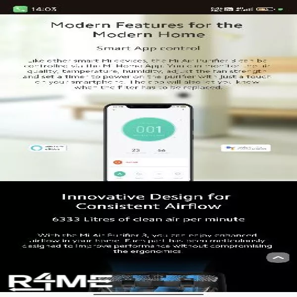 Air purifier on rent