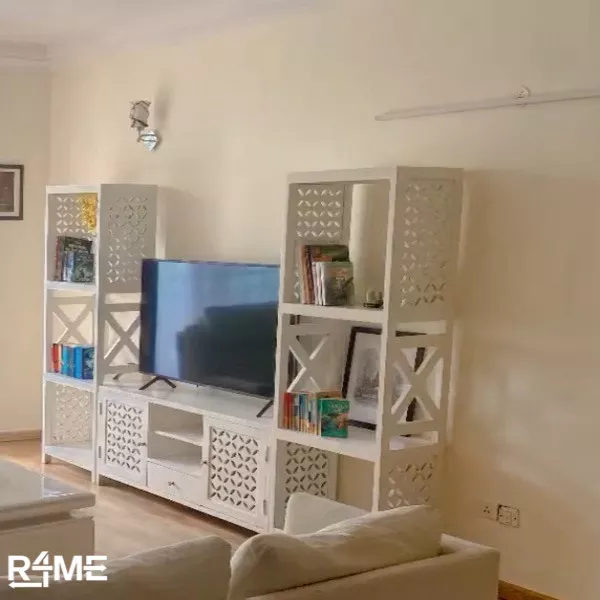 TV Unit In White Finish on rent