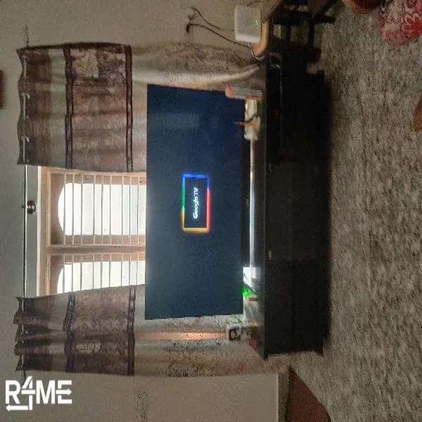 55 Inch LCD TV With Tv Stand on rent