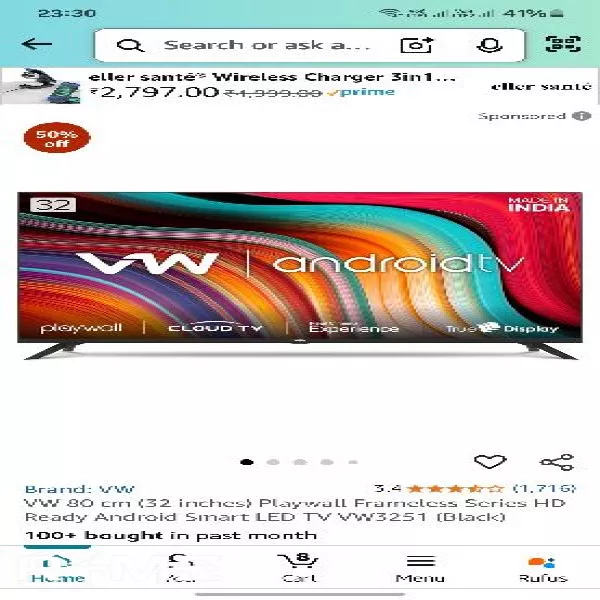 32inch Smart Tv on rent