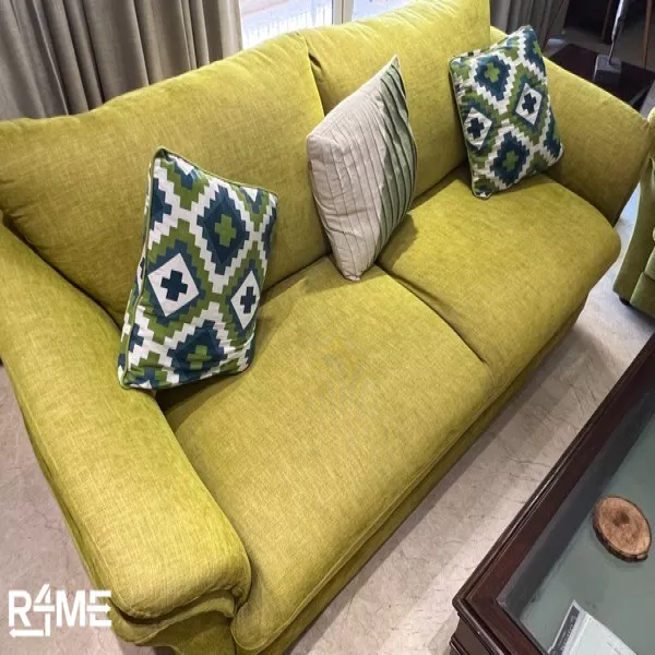 3+ 2 Seater Fabric Sofa on rent