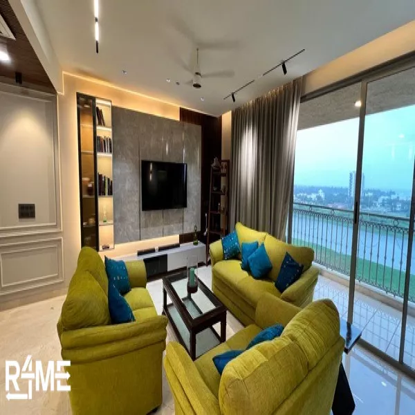 3+ 2 Seater Fabric Sofa on rent