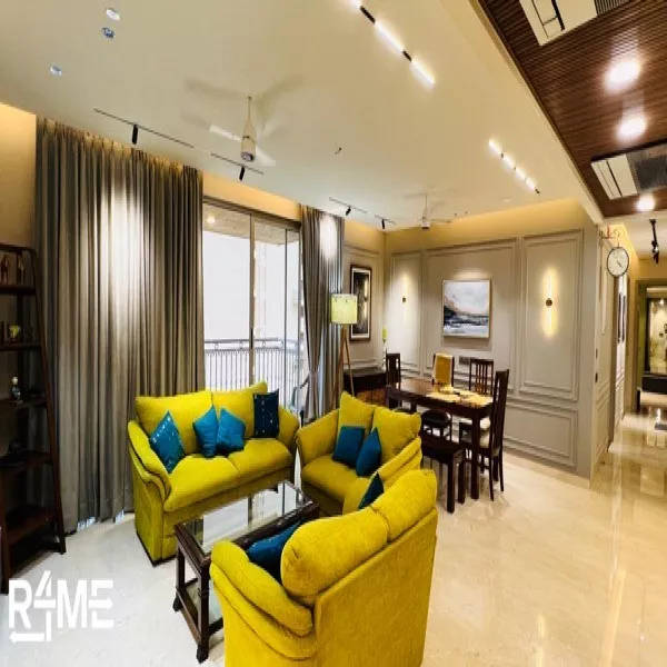 3+ 2 Seater Fabric Sofa on rent