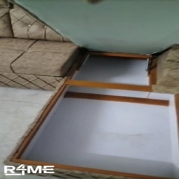 6Seater L shaped sofa cum bed with storage and adjustable headrest on rent