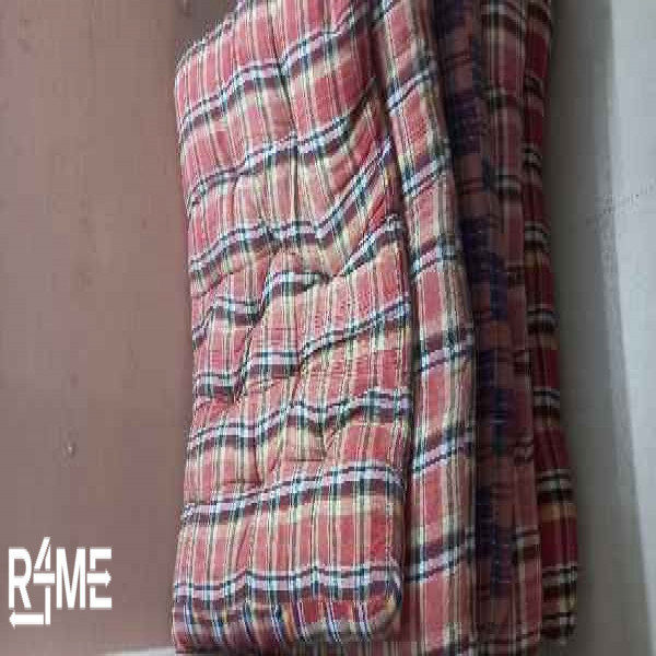 cotton bed (gadda) with bedsheets, pillow, chaddar on rent