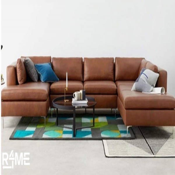 Leather Sofa U-Shaped 7 Seater on rent
