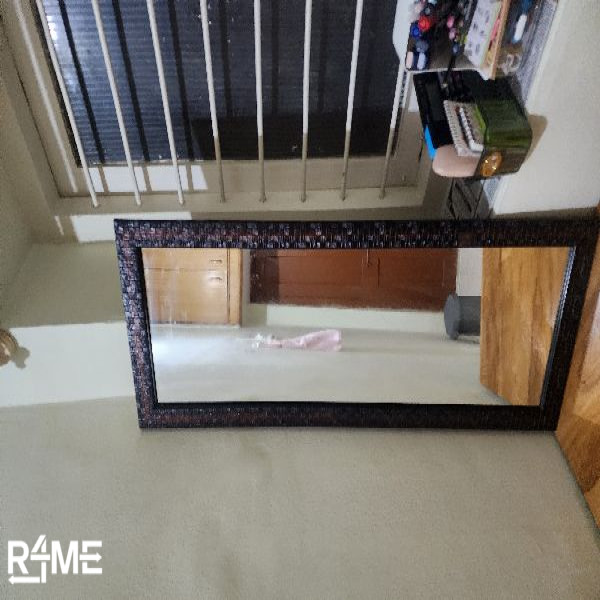 Full-Length Standing Mirror (15×40 inches) – Elegant Dark Frame on rent