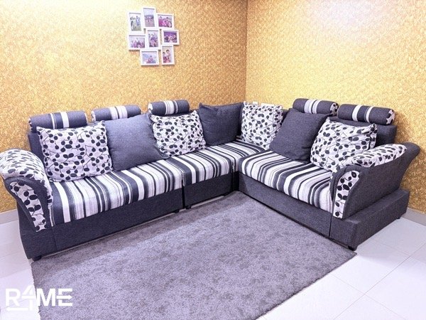 L shaped sofa on rent